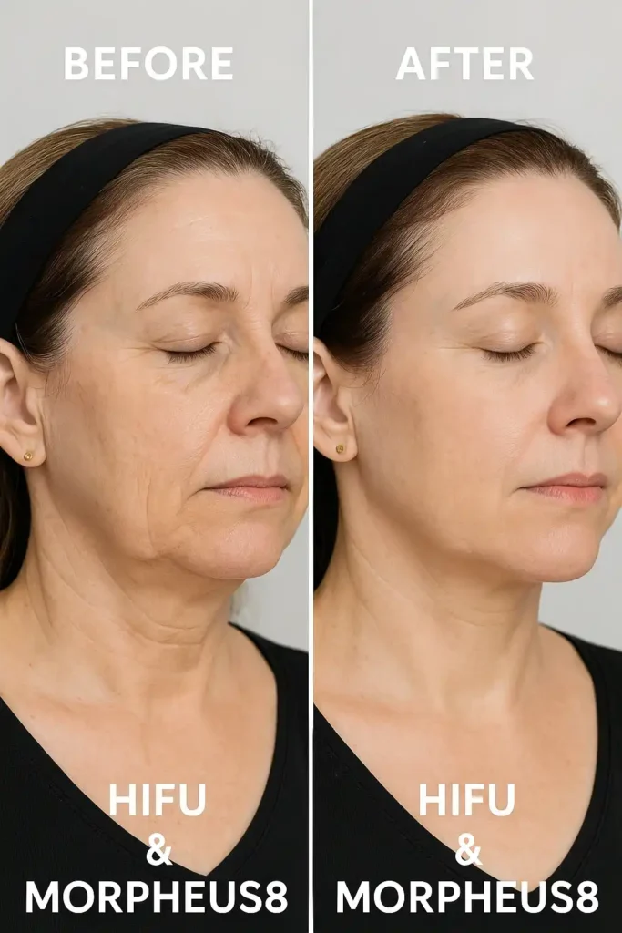 HIFU & Morpheus8 treatment results Owsestry - book in today!